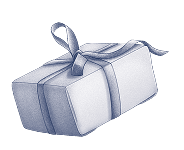 Silver gift box